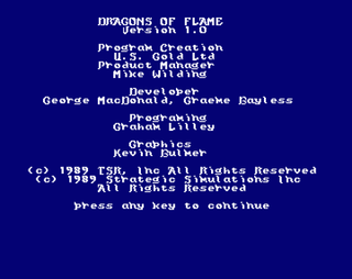 Dragons of Flame (Amiga)