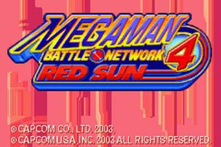Megaman Battle Network 4 Red Sun (GBA)