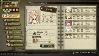 Książkowe menu gry, widać dodatkowych bohaterów niedostępnych w wersji na PS3
