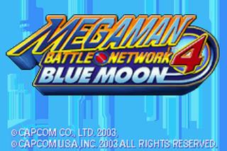 Megaman Battle Network 4 Blue Moon (GBA)