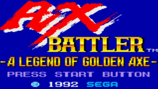 Ax Battler: A Legend of Golden Axe (GameGear)