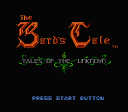 Bard's Tale (The): Tales of The Unknown (NES)