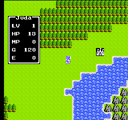 Pierwszy Dragon Quest w całej swej NESowej okazałości.