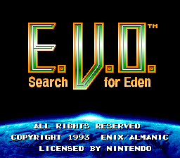 E.V.O.: Search for Eden (SNES)
