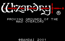 Wizardry: Proving Grounds of The Mad Overlord (WonderSwan)